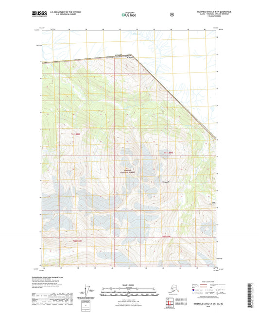 Bradfield Canal C-5 SW Alaska US Topo Map Image