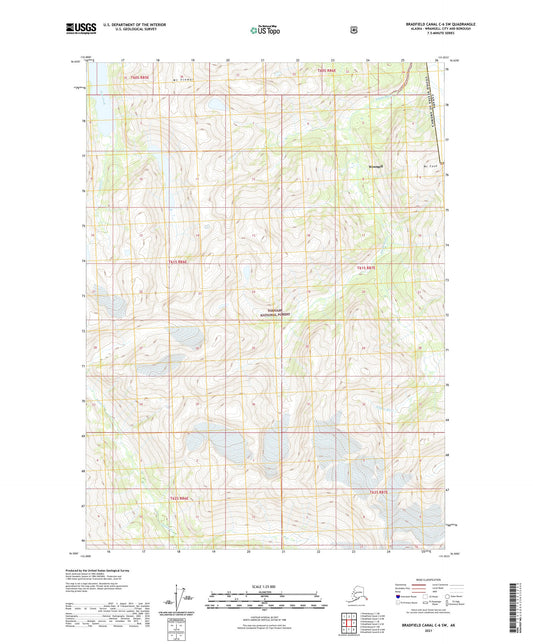 Bradfield Canal C-6 SW Alaska US Topo Map Image
