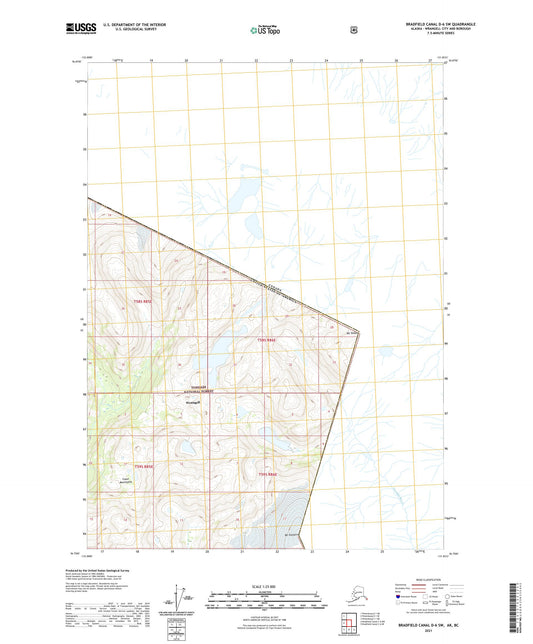Bradfield Canal D-6 SW Alaska US Topo Map Image