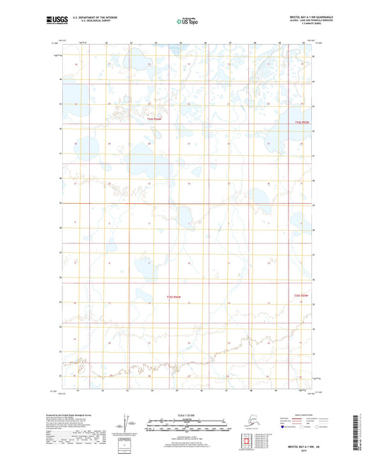 Bristol Bay A-1 NW Alaska US Topo Map Image