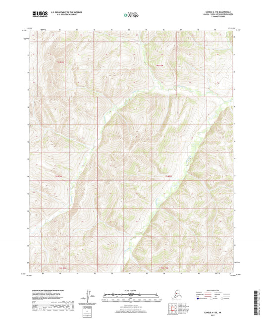 Candle A-1 SE Alaska US Topo Map Image