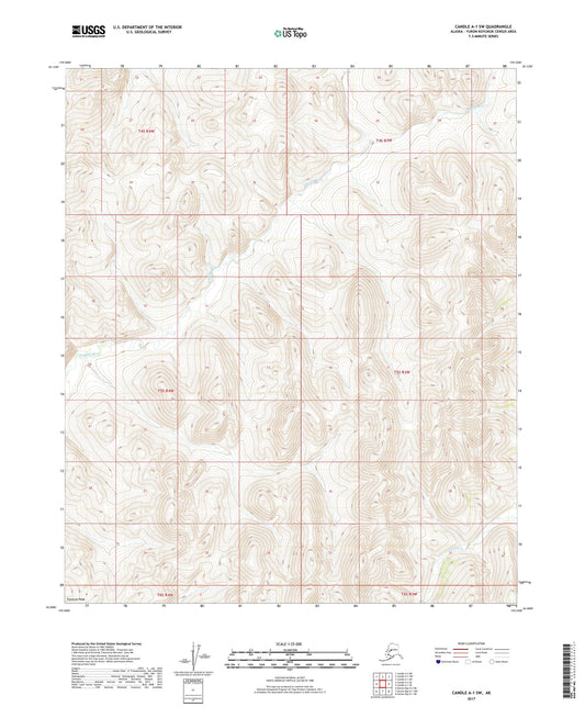 Candle A-1 SW Alaska US Topo Map Image