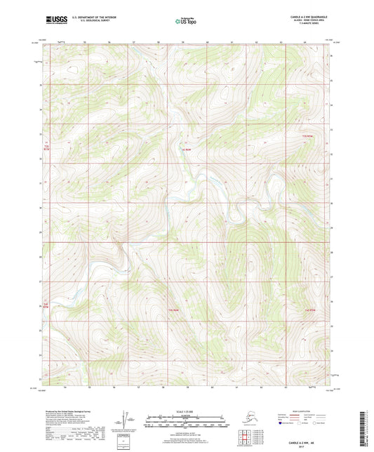 Candle A-2 NW Alaska US Topo Map Image
