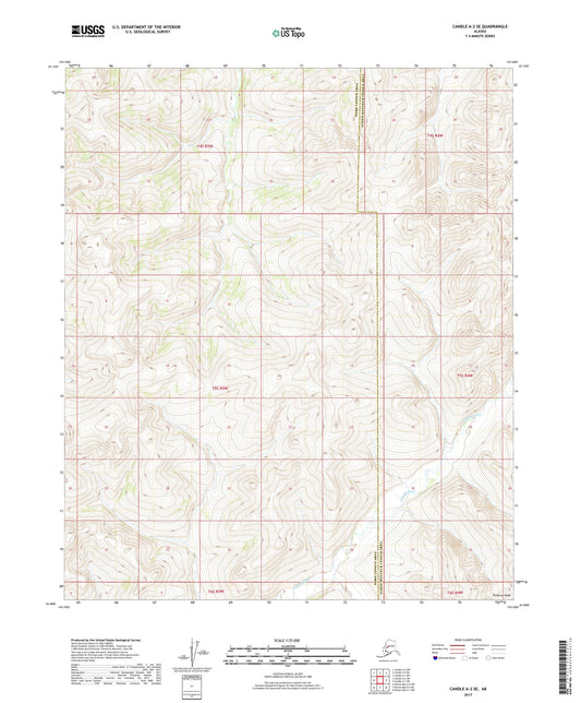 Candle A-2 SE Alaska US Topo Map Image
