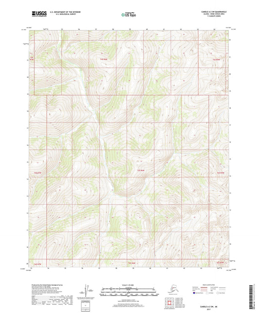 Candle A-2 SW Alaska US Topo Map Image