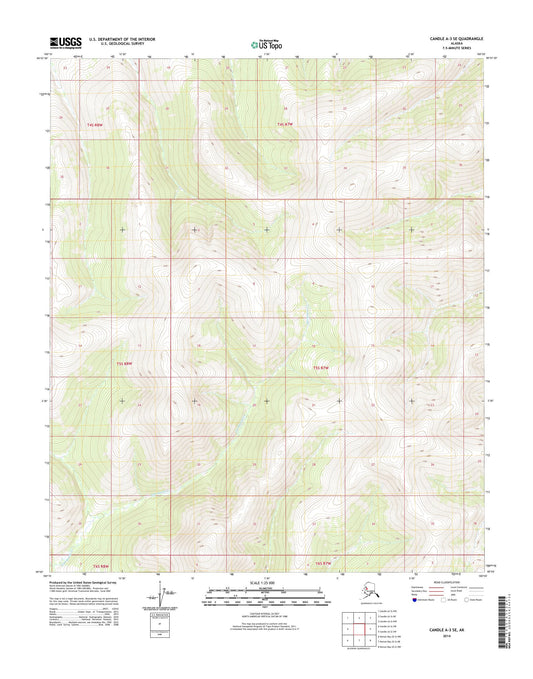 Candle A-3 SE Alaska US Topo Map Image