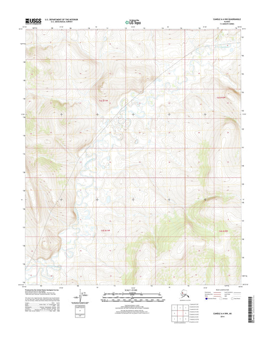 Candle A-4 NW Alaska US Topo Map Image