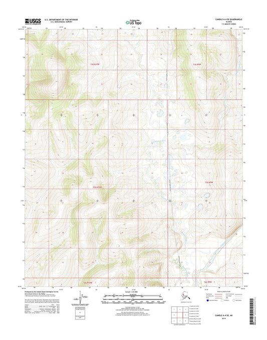 Candle A-4 SE Alaska US Topo Map Image