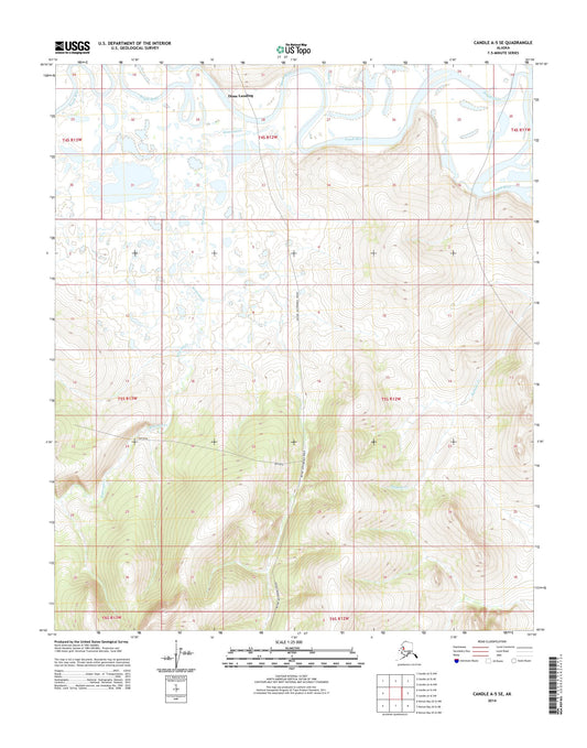 Candle A-5 SE Alaska US Topo Map Image