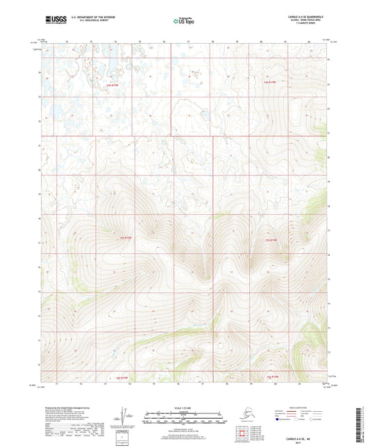 Candle A-6 SE Alaska US Topo Map Image