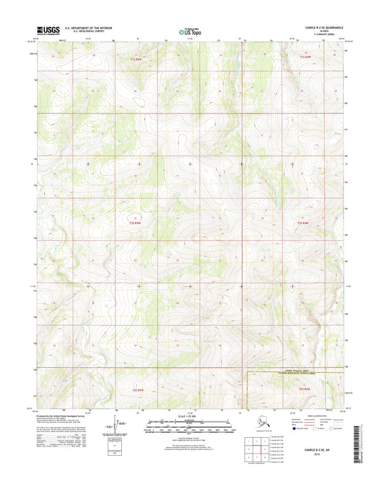 Candle B-2 SE Alaska US Topo Map Image