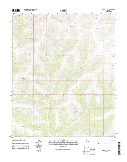 Candle B-3 SE Alaska US Topo Map Image