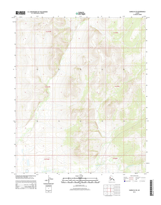Candle B-4 SE Alaska US Topo Map Image