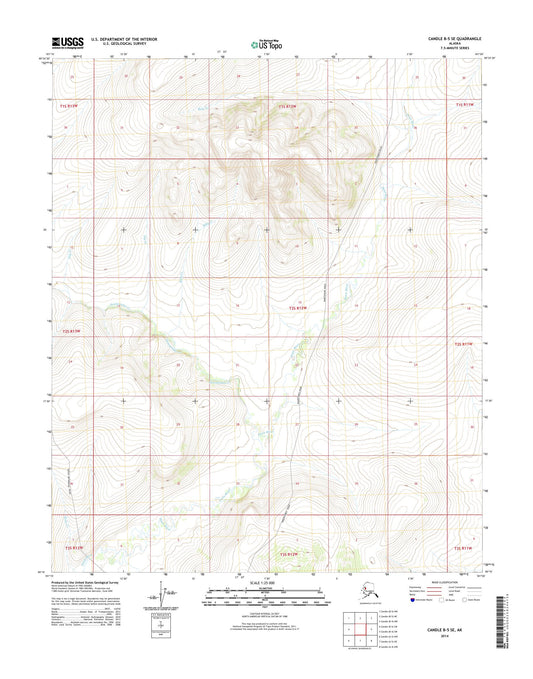 Candle B-5 SE Alaska US Topo Map Image