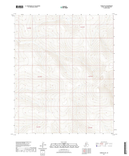 Candle B-6 SE Alaska US Topo Map Image