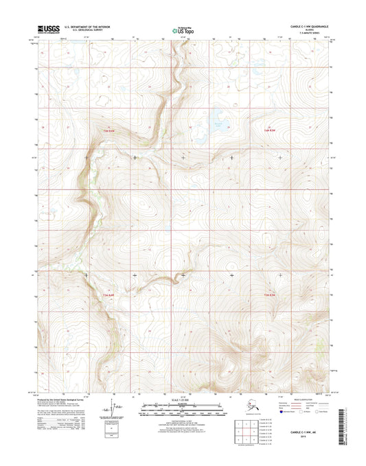 Candle C-1 NW Alaska US Topo Map Image
