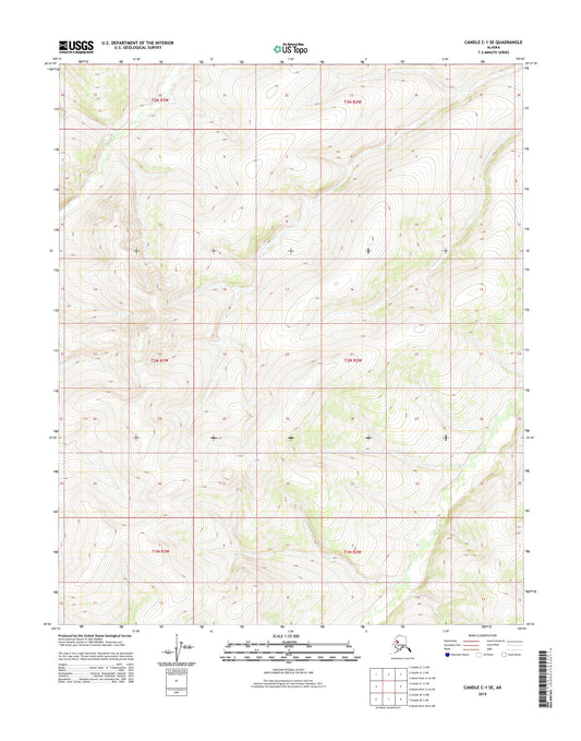 Candle C-1 SE Alaska US Topo Map Image
