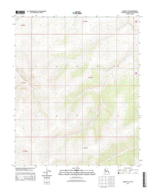 Candle C-3 SE Alaska US Topo Map Image