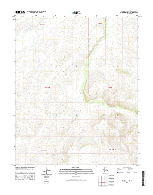 Candle C-4 SE Alaska US Topo Map Image