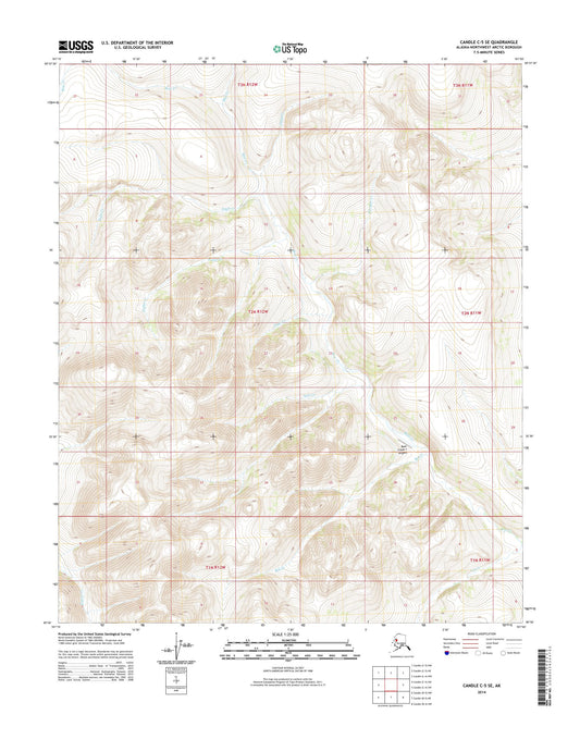 Candle C-5 SE Alaska US Topo Map Image