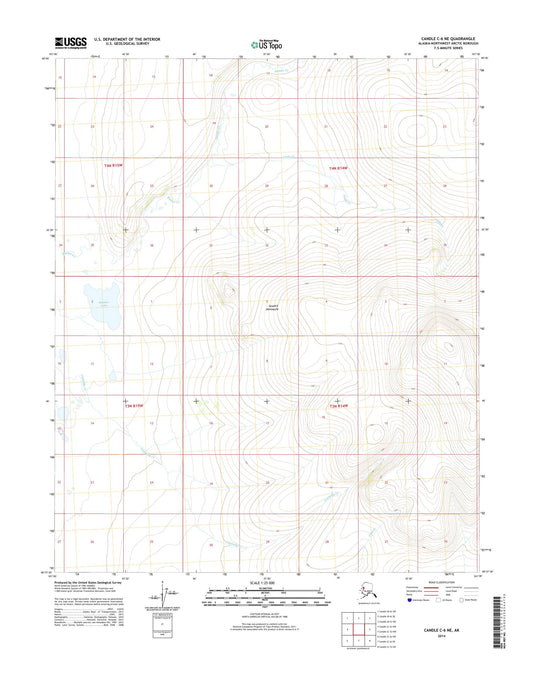 Candle C-6 NE Alaska US Topo Map Image
