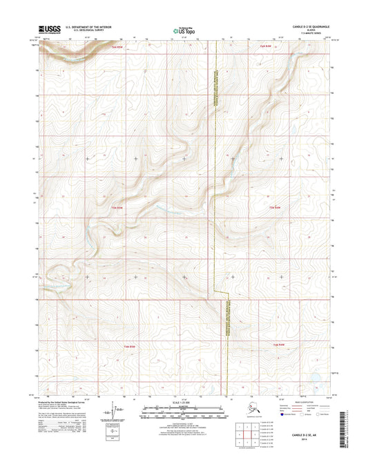 Candle D-2 SE Alaska US Topo Map Image