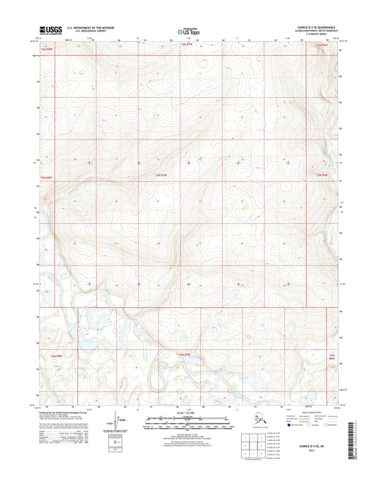Candle D-3 SE Alaska US Topo Map Image