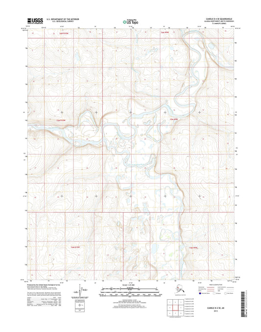 Candle D-4 SE Alaska US Topo Map Image