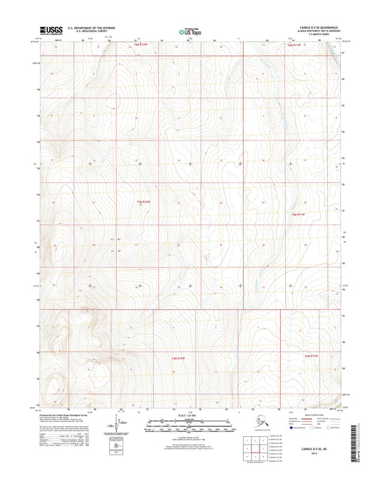 Candle D-5 SE Alaska US Topo Map Image