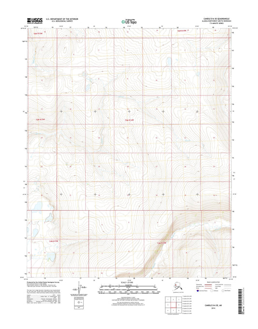 Candle D-6 SE Alaska US Topo Map Image