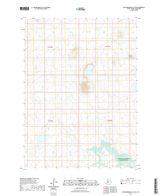 Cape Mendenhall D-3 NW Alaska US Topo Map Image