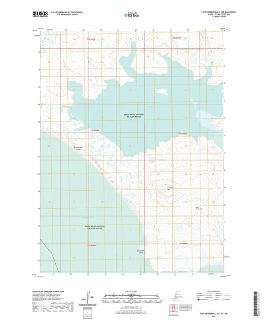 Cape Mendenhall D-4 SE Alaska US Topo Map Image