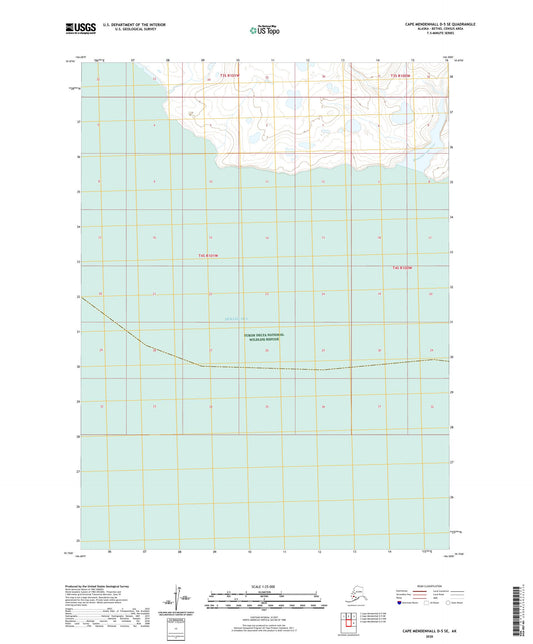 Cape Mendenhall D-5 SE Alaska US Topo Map Image