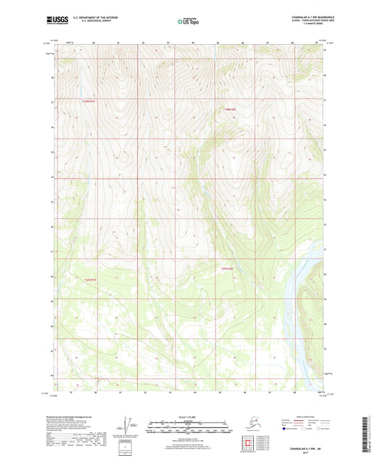 Chandalar A-1 NW Alaska US Topo Map Image