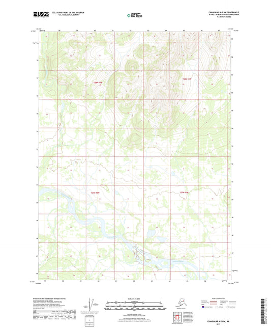 Chandalar A-2 NW Alaska US Topo Map Image