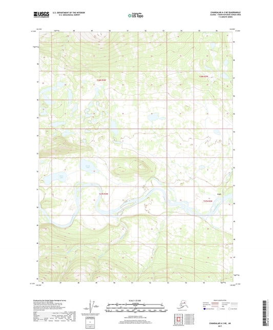 Chandalar A-3 NE Alaska US Topo Map Image