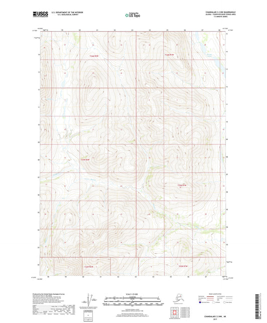 Chandalar C-2 NW Alaska US Topo Map Image