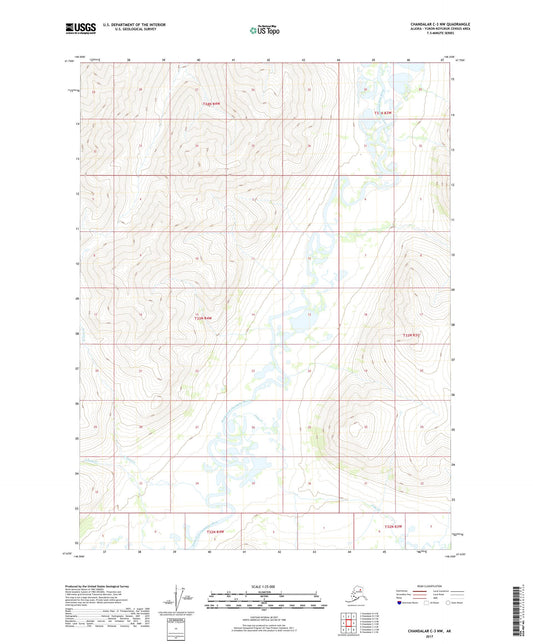 Chandalar C-3 NW Alaska US Topo Map Image