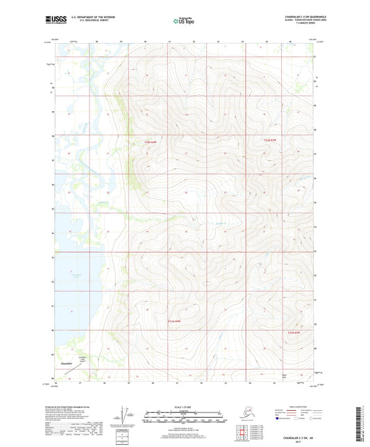 Chandalar C-3 SW Alaska US Topo Map Image