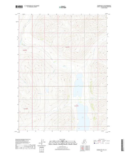 Chandalar C-5 SE Alaska US Topo Map Image