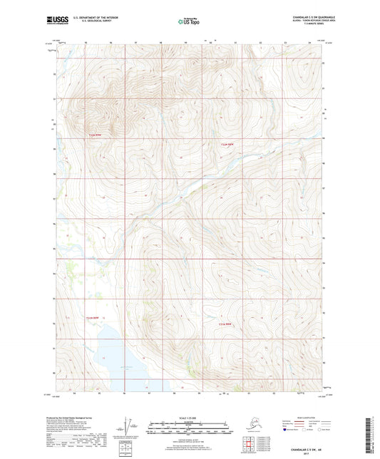 Chandalar C-5 SW Alaska US Topo Map Image