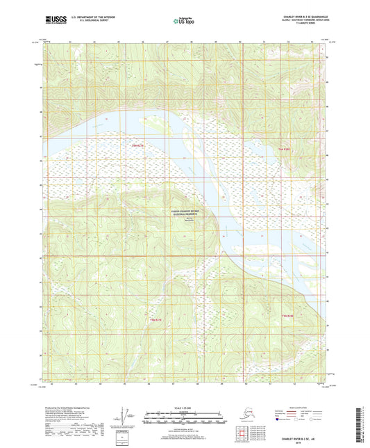 Charley River B-3 SE Alaska US Topo Map Image