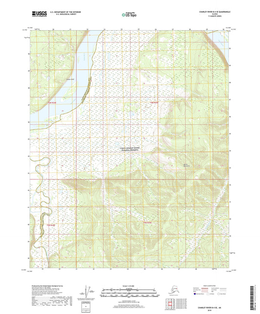 Charley River B-4 SE Alaska US Topo Map Image