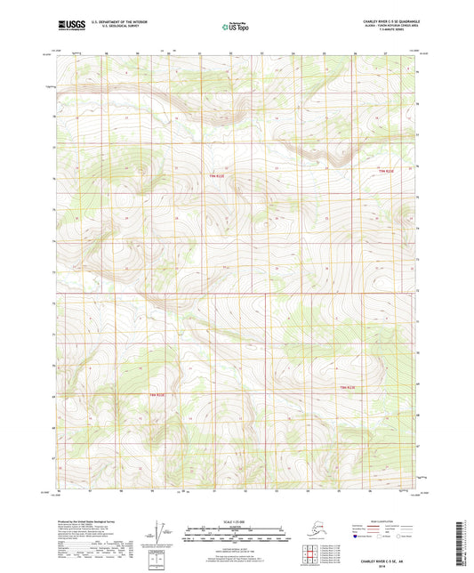 Charley River C-5 SE Alaska US Topo Map Image