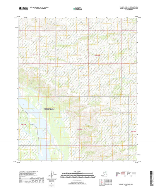 Charley River C-6 SE Alaska US Topo Map Image