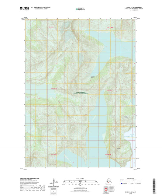 Chignik A-2 NE Alaska US Topo Map Image