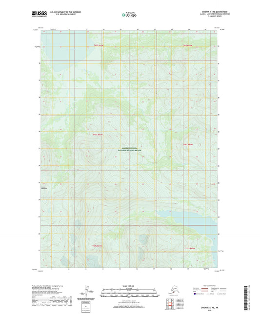 Chignik A-3 NE Alaska US Topo Map Image