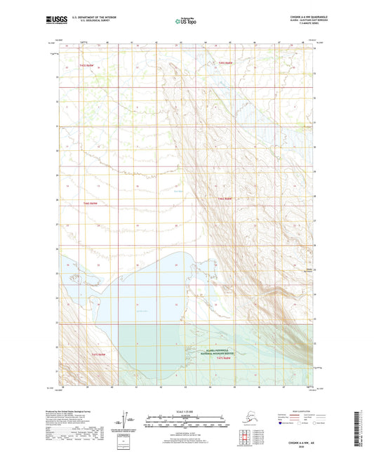 Chignik A-6 NW Alaska US Topo Map Image