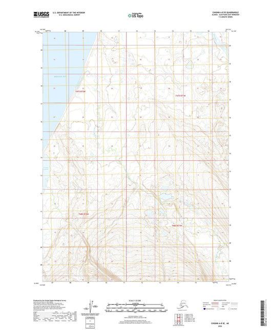 Chignik A-8 SE Alaska US Topo Map Image