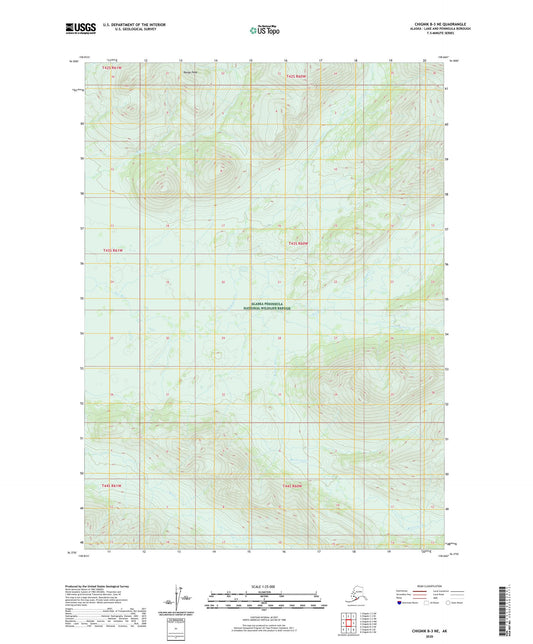 Chignik B-3 NE Alaska US Topo Map Image